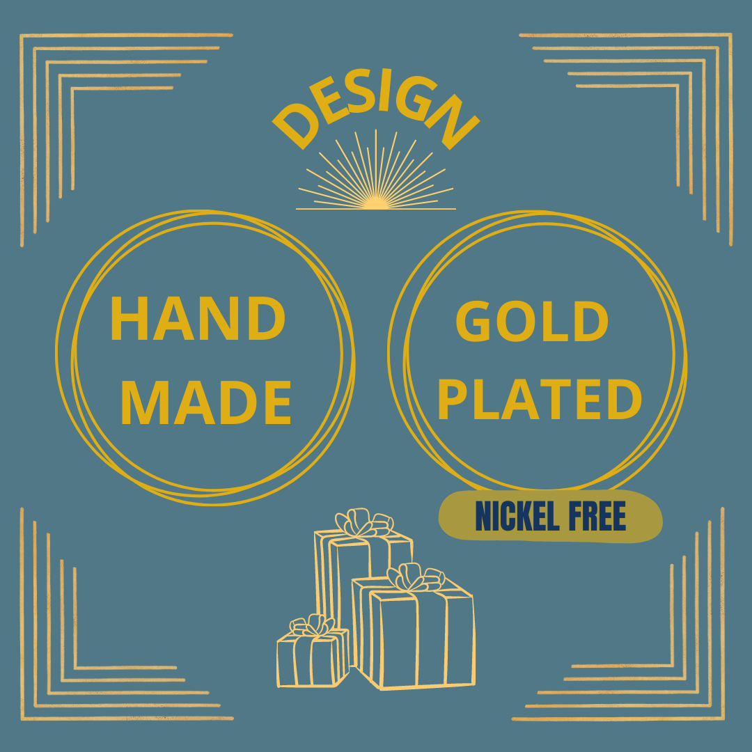 Pendientes FRATTALE de diseño bañados en oro-4