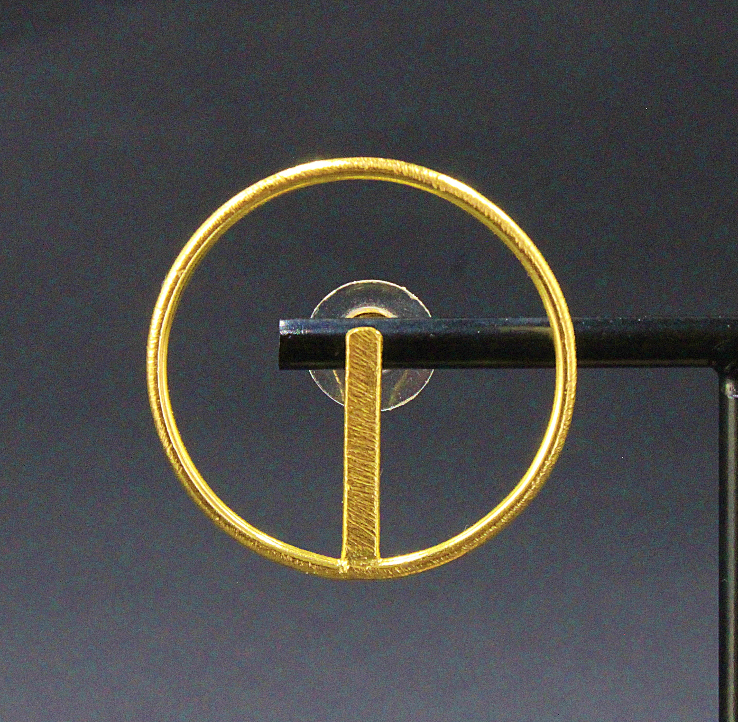 Pendientes SALERNO de diseño bañados en oro-1