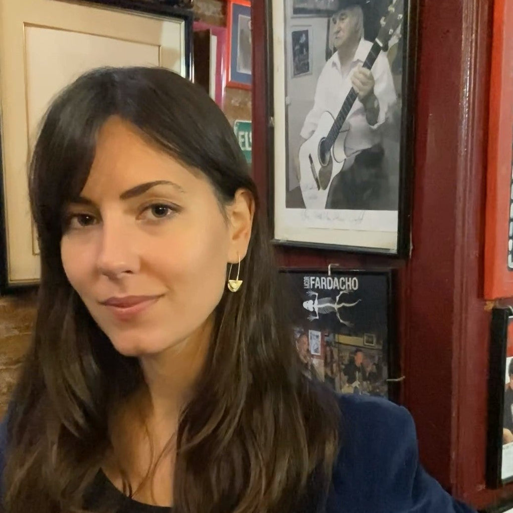 Pendientes CIOTTOLA de diseño bañados en oro-1